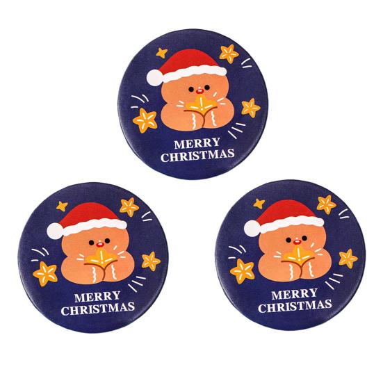 

Yousheng 3 шт. портативное зеркало с мультяшным рождественским дизайном, яркий цвет, удобное для переноски мини-зеркало для макияжа для студентов C