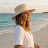 Wide Brim Western Cowboy Hat Sunscreen Visor Cap Fashion Hollow Straw Hat  Vacation