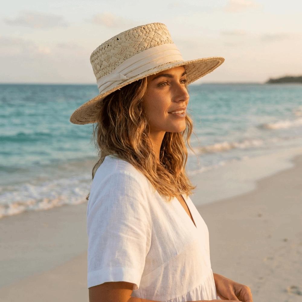Wide Brim Western Cowboy Hat Sunscreen Visor Cap Fashion Hollow Straw Hat  Vacation