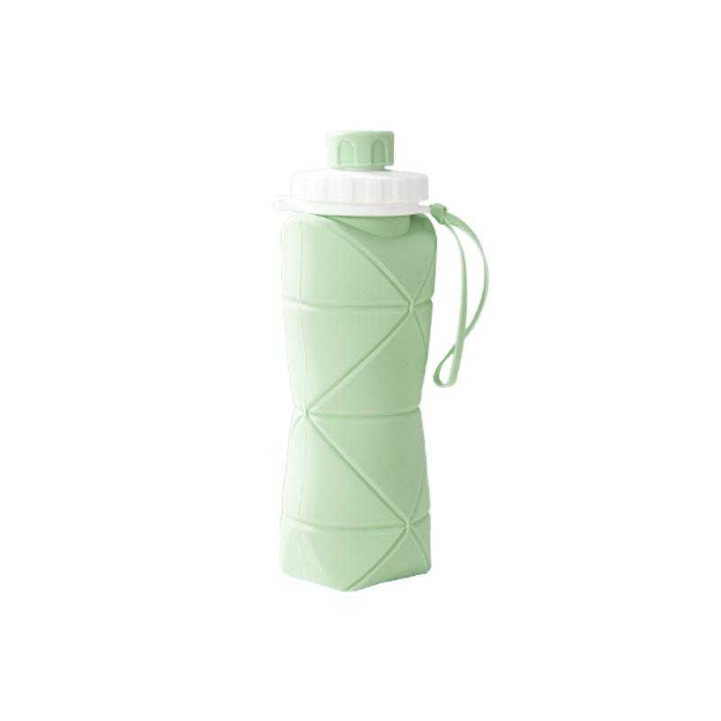 Creative silicone folding water cup outdoor portable sports kettle retractable anti-drop travel water cup easy cup