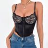 Heiß verkaufendes sexy Spitzen-Camisole: Damen Bügel Sommer Set