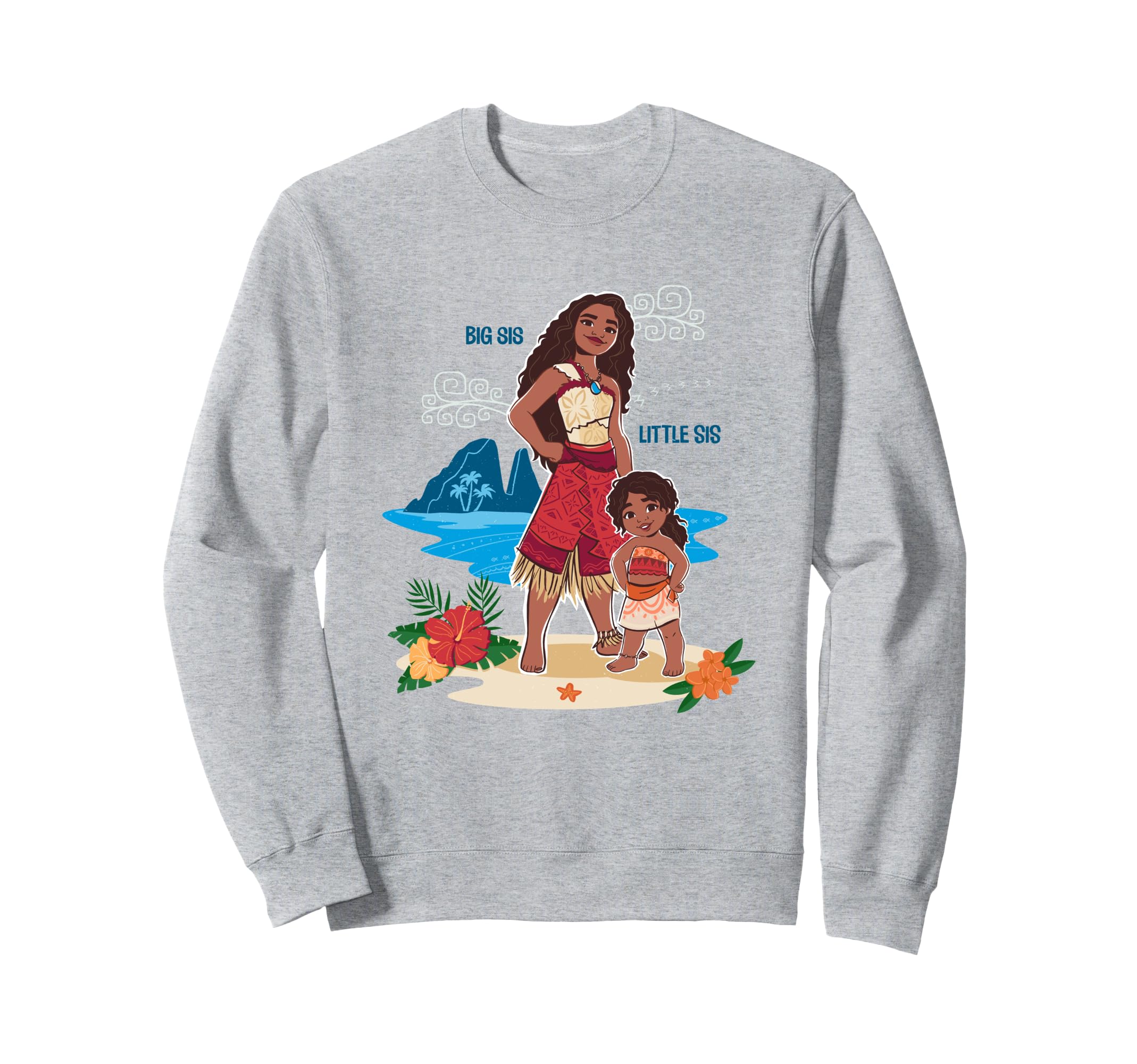 

Disney Moana 2 Big Sis Little Sis Oceania Tropical Duo Sweatshirt