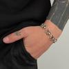 Ingemark Punk Hip-Hop Silver Color Spider Bracelet Women Vintage Adjustable Metal Chain Charm Bangles Couple New Jewelry Gifts