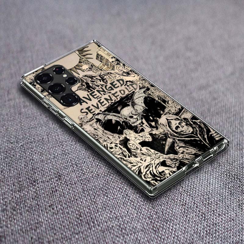 A-Avenged Sevenfold Phone Case For Samsung Galaxy S24 S23 S21 S20 FE S22 S26 Ultra S25 Edge S10 Plus Cover Clear TPU Capa Shell