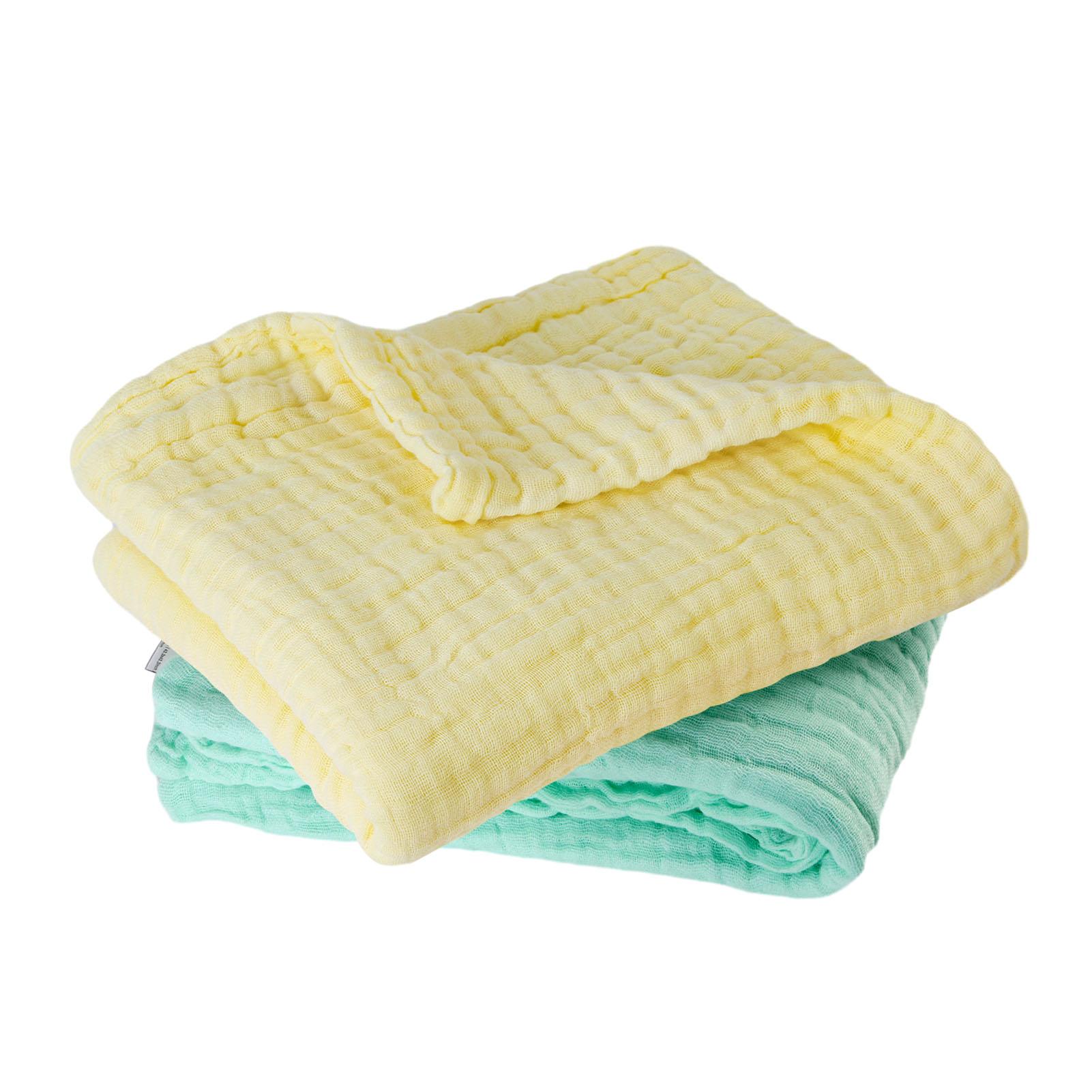 

2 шт., 110 см, детские пеленки, полотенца для новорожденных, многослойные мягкие хлопковые муслиновые банные пеленки, теплое одеяло для сна