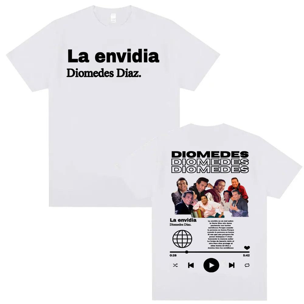 

Diomedes Diaz La Envidia Album Pattern Tshirt 2026Summer Mens Fashion Hip Hop Pop Music Tshirt Cotton Street Wear Y2K Tshirt XL