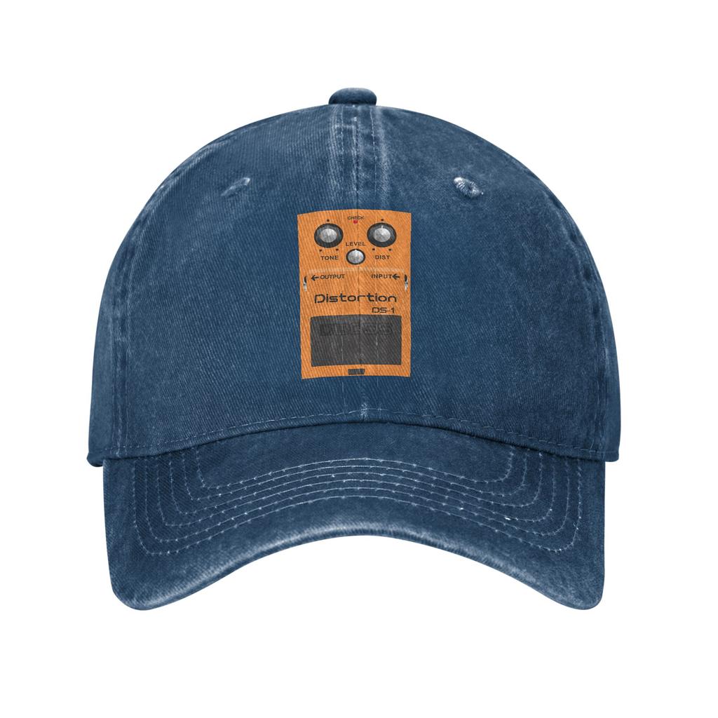 Boss Overdrive Bluesbreaker Guitar Pedal Baseball Caps Washed Denim Hats Adjustable Casquette Streetwear Baseball Cowboy Hat