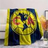 1PC Club America Patterned Flannel Blanket Suitable For All Seasons for Home Decor Warmth and Comfort Gifts Holiday Present