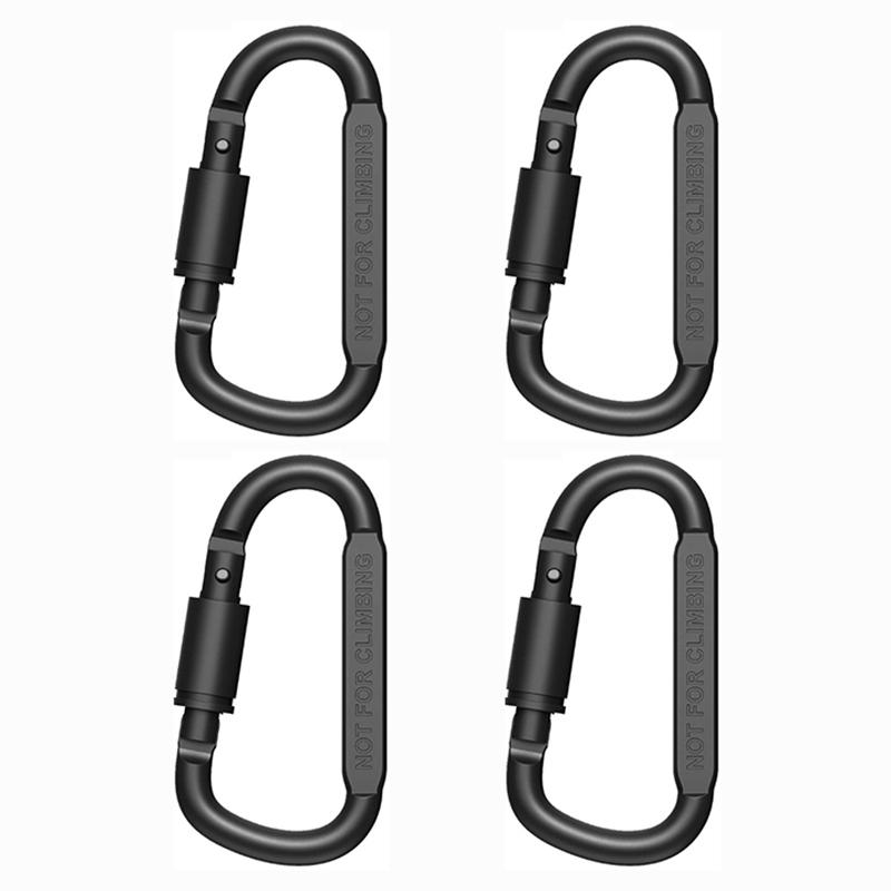 

4-6Pcs Carabiner Set For Key Camping Survival Edc Outdoor Keychain Clip Alloy Aluminum Tactical Caribiner Hook Karabiners Set