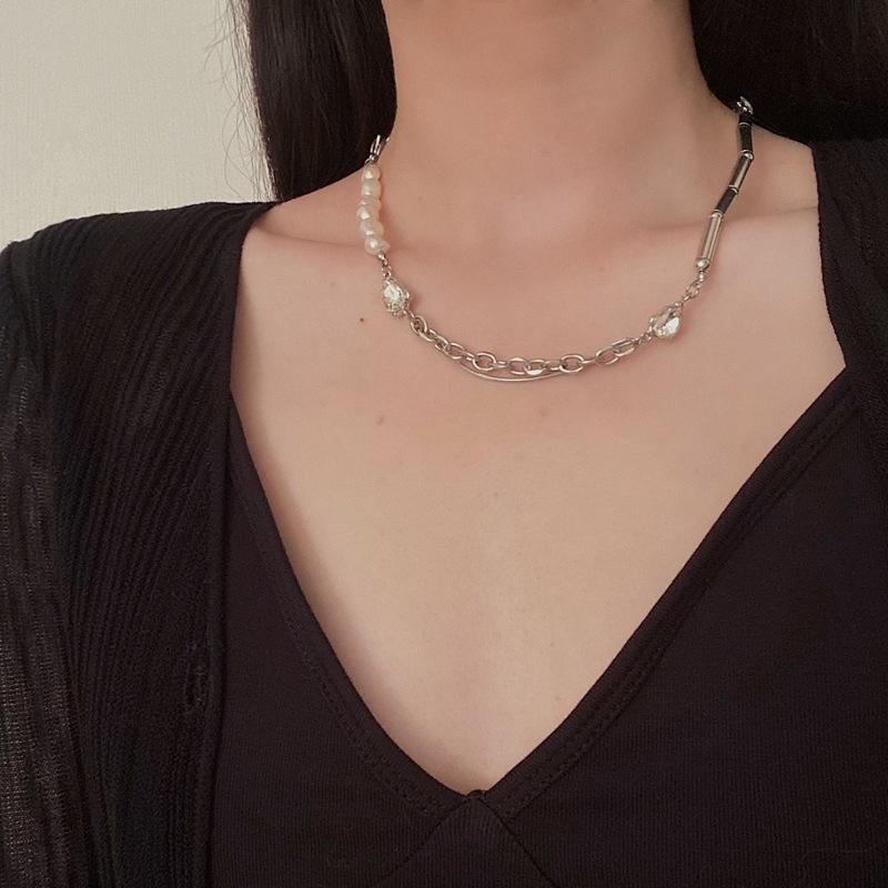 Titanium Steel Necklace Clavicle Chain 