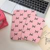 Desktop Makeup Mirror Floral Pu Leather Simple Portable Handheld Makeup Mirror Foldable Student Compact Cute Pocket Mirror