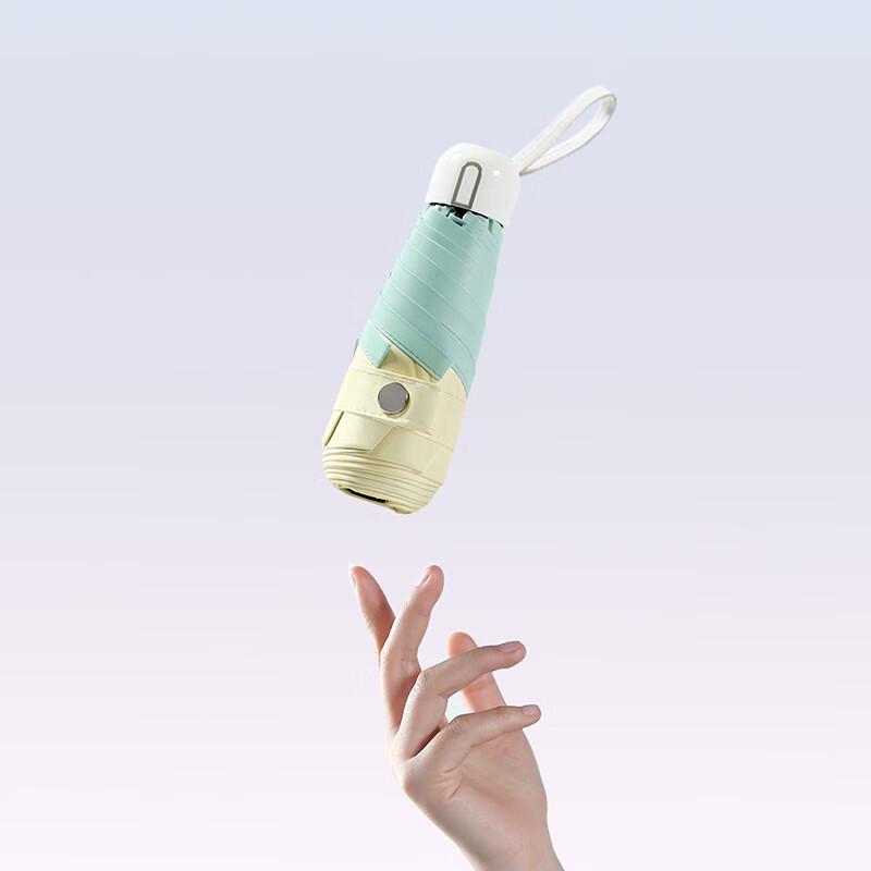 Nanqiao Automatic Five-Fold Color-Block Sun/Rain Umbrella