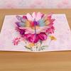 3D   Series Bouquet Folding Greeting Card, Paper Sculpture Flower Festival Blessing Gift