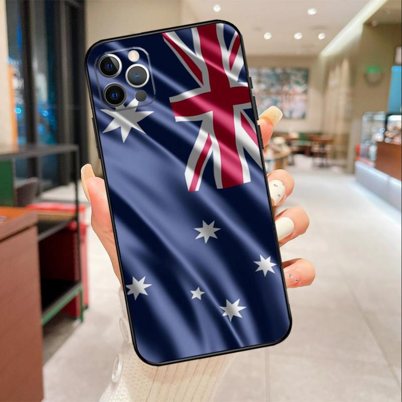 Handyhülle mit australischer Flagge für iPhone 17, 16, 15, 14, 13, 12, 11 Pro Max, mini, 16 Plus, 16e, 17 Air – Schutzhülle