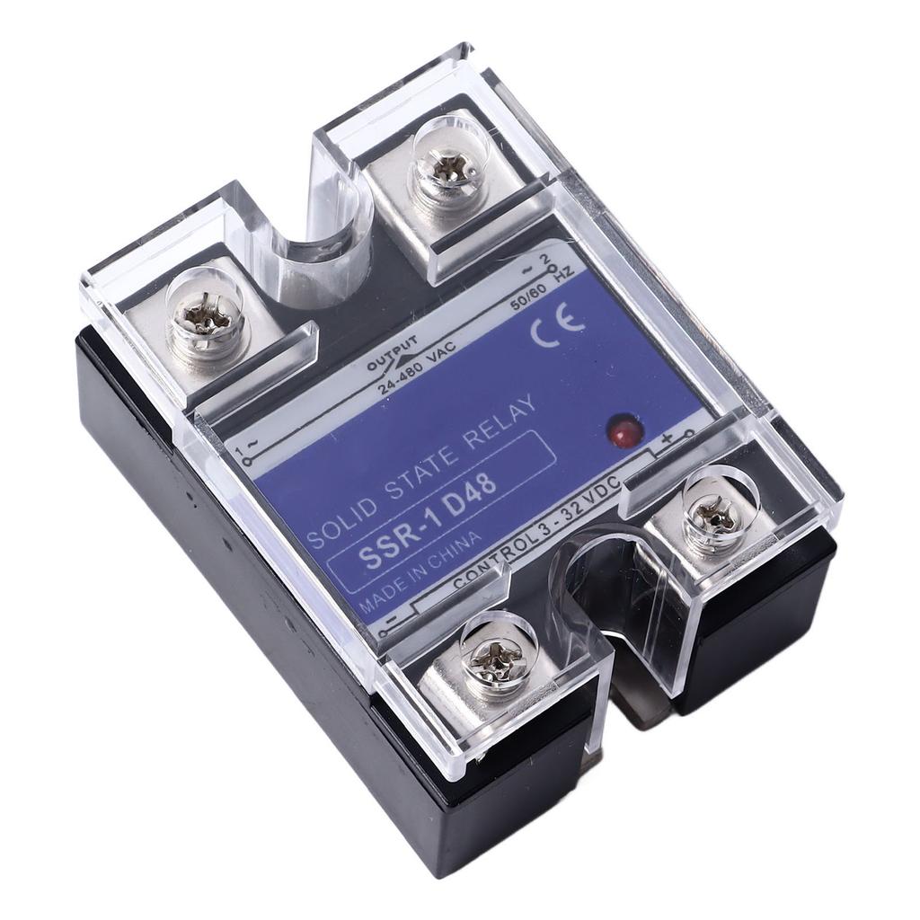 Single Phase Solid State Relay DC To AC SSR Solid State Voltage Regulator Input 3‑32VDC Load 24‑480VAC 80A
