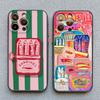 Sardines Fish Art Phone Case For Iphone 11 12 13 Mini 14 16 15 Pro Max 7 8 Plus SE2 X XR XS Shockproof Black Shells