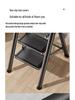 Household Folding A-Frame Ladder: Thickened 3-4 Step Indoor Stool with Widened Steps
