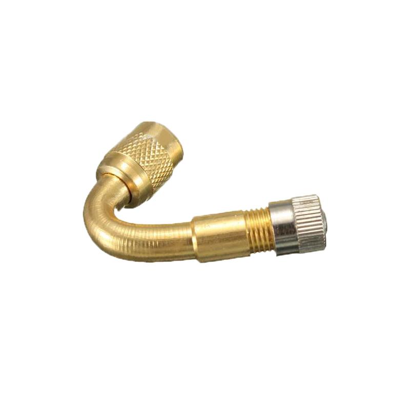 45/90/135 Degree Angle Brass Air Tyre Wheel Valve Stem with Extension Adapter Auto Truck Bike Motorcycle Cycling Accessories