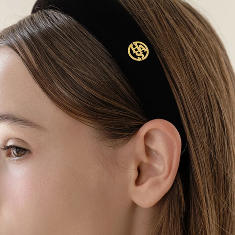 

HAS HDM002 Классическая широкая бархатная повязка для волос NONE