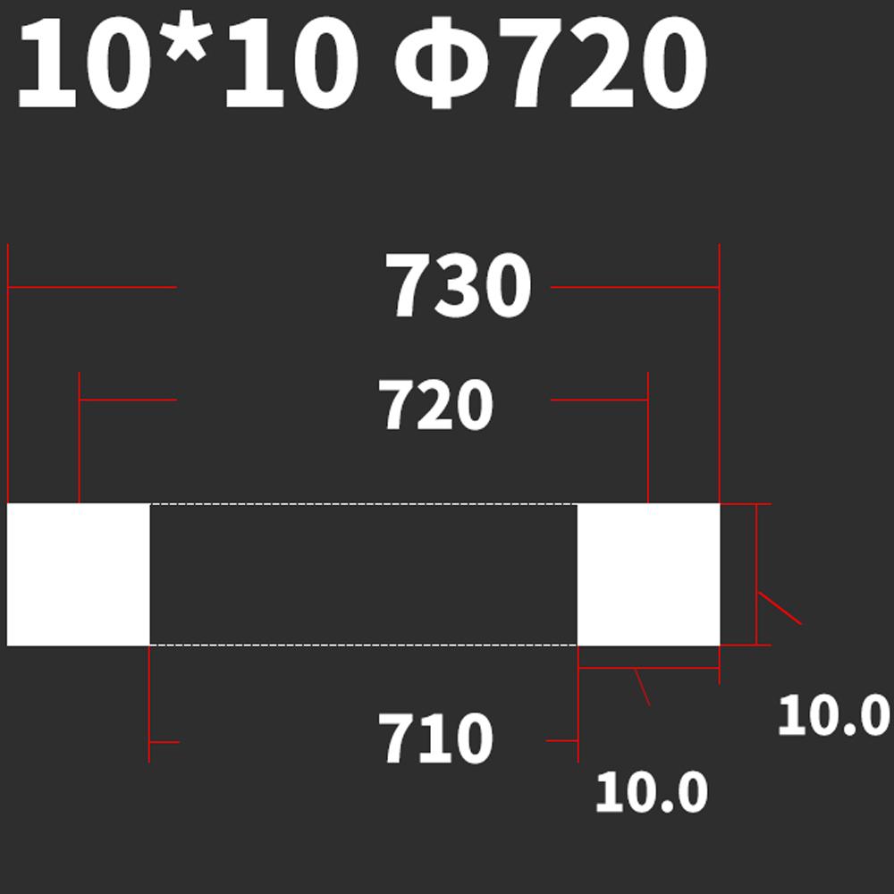 170-1220mm VMQ Silikonkautschuk 10mm Quadratische Dichtung Dichtungsstreifen Für Druck Runde Mannloch-Behälter Runde Mannloch-Tür Sanitär