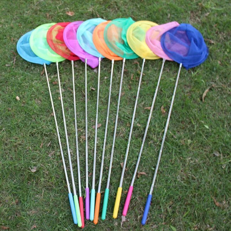Stainless Steel Dip Net Butterfly Fishing Nets Pocket Fish Dip Net Poles Fishing Telescopic Pole Net Head Fishing Gear Supply
