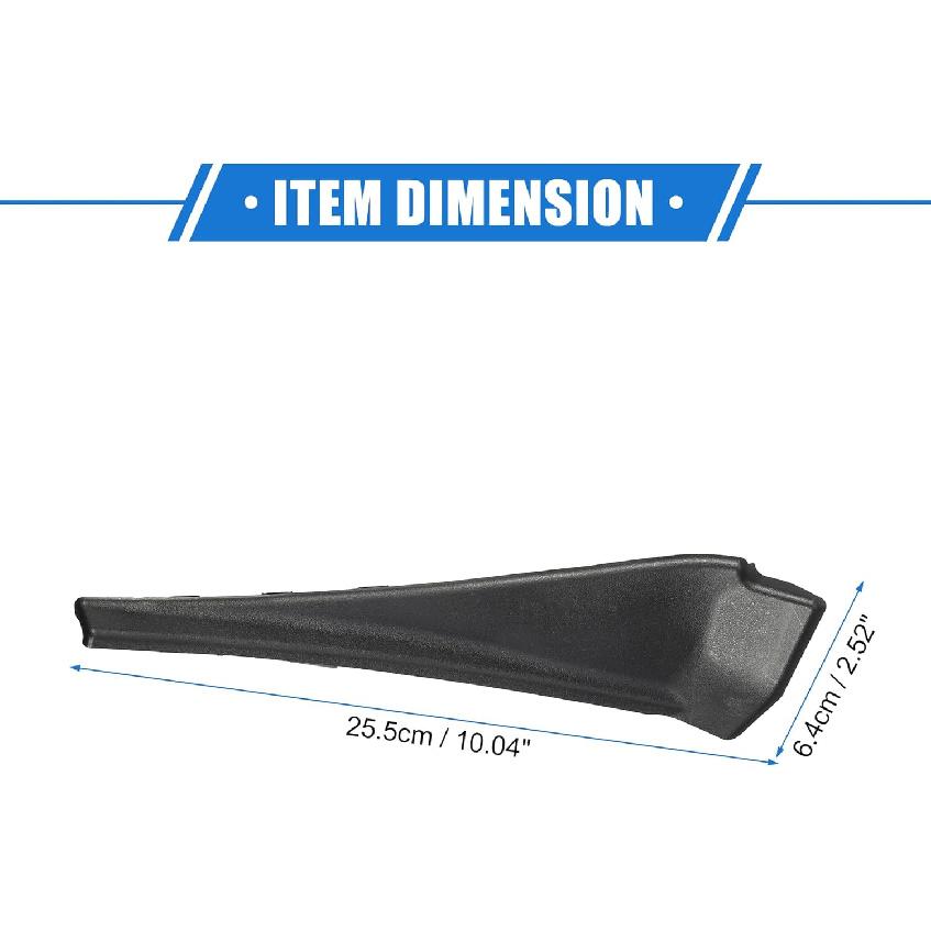 1 Pair Front Windshield Wrap Corner Trim Compatible for Nissan Rogue 2014-2020, Durable Plastic Black Left Right Windshield Wiper Cover