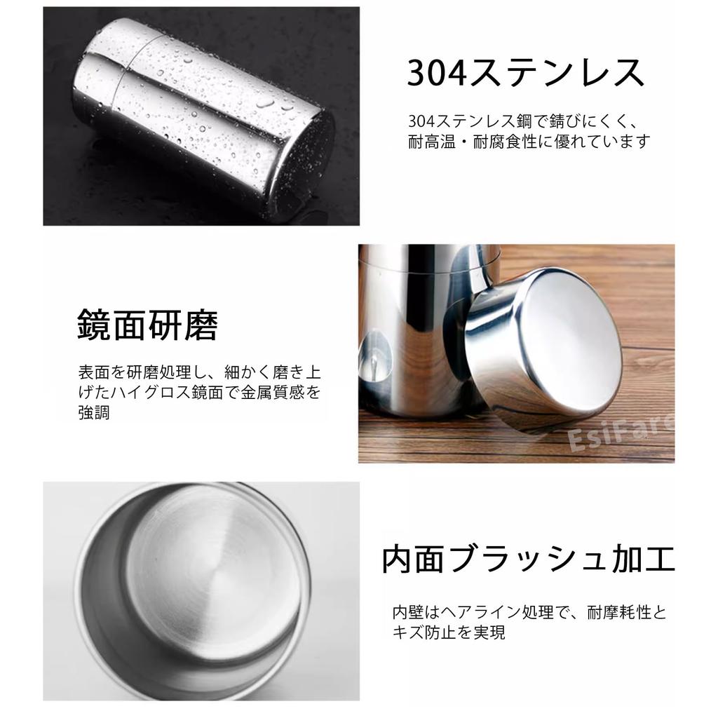 Stainless Steel Tea Caddy with Double Lid, 400ml, Tea Container with Teaspoon, Airtight, Light-Blocking, Keeps Tea Fresh, Stylish Tea Storage for