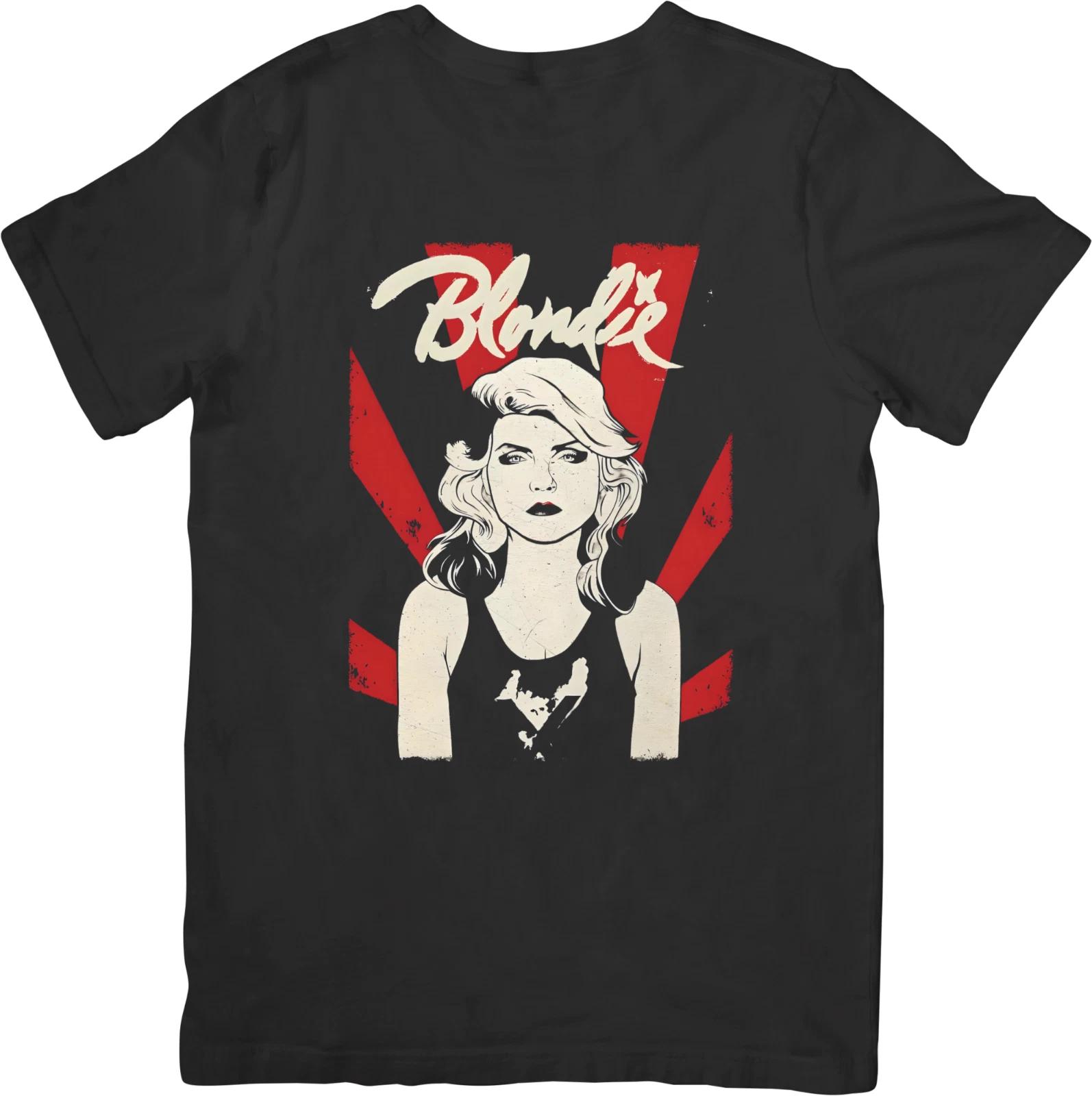 

Blondie Music Футболка унисекс из качественного хлопка черного цвета для мужчин и женщин 4XL