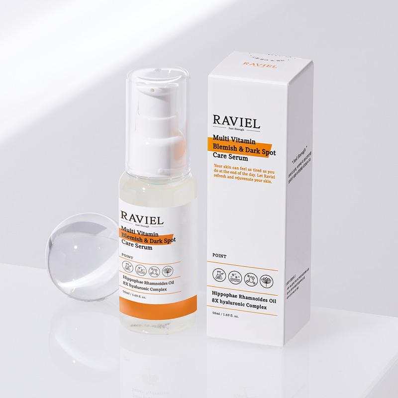 Raviel [3-Day Dark Spot Improvement 17.4%] Multivitamin Dark Spot & Blemish Serum 50ml / High-Concentration Vitamin C Whitening Ampoule
