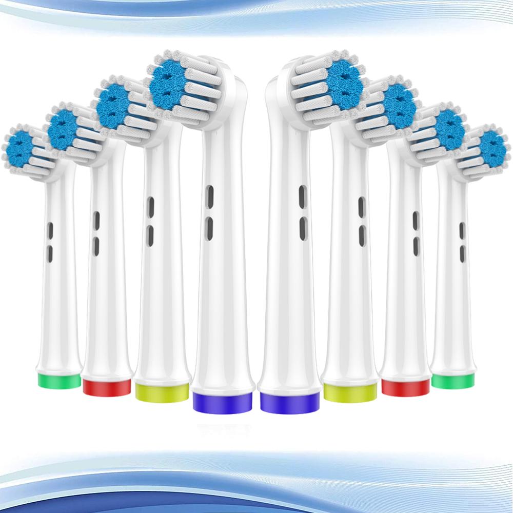 8Pcs Replacement Toothbrush Heads Compatible with Oral B Toothbrush