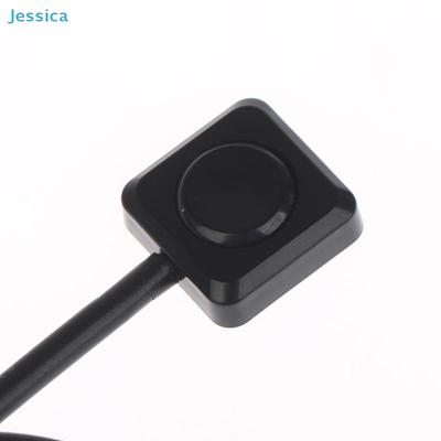 Automotive Modified Adhesive Switch LED Decor Light Horn-12/24V Momentary Push Button Switch with Wires,Drill-Free Installation