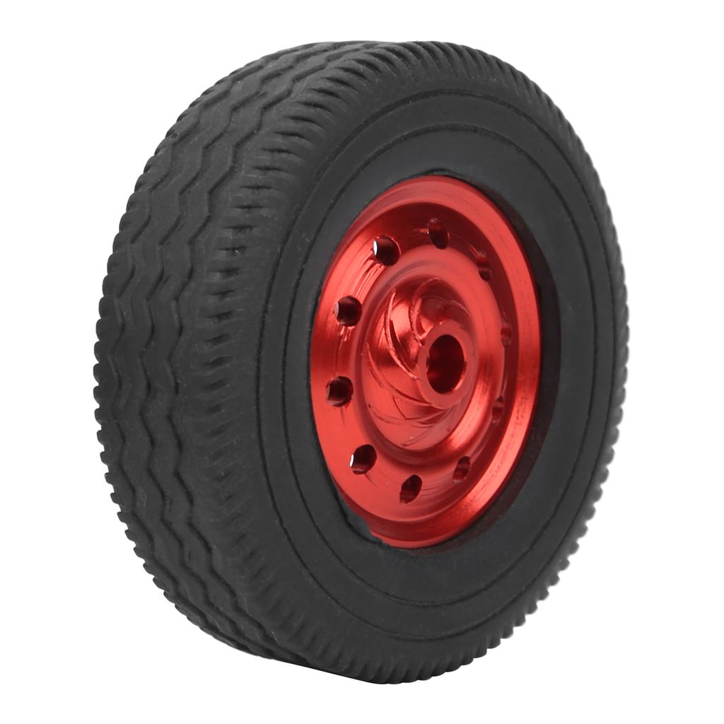 4Pcs RC Wheel Remote Control Tires Rubber Aluminum Alloy Accessories for WPL D12 Car