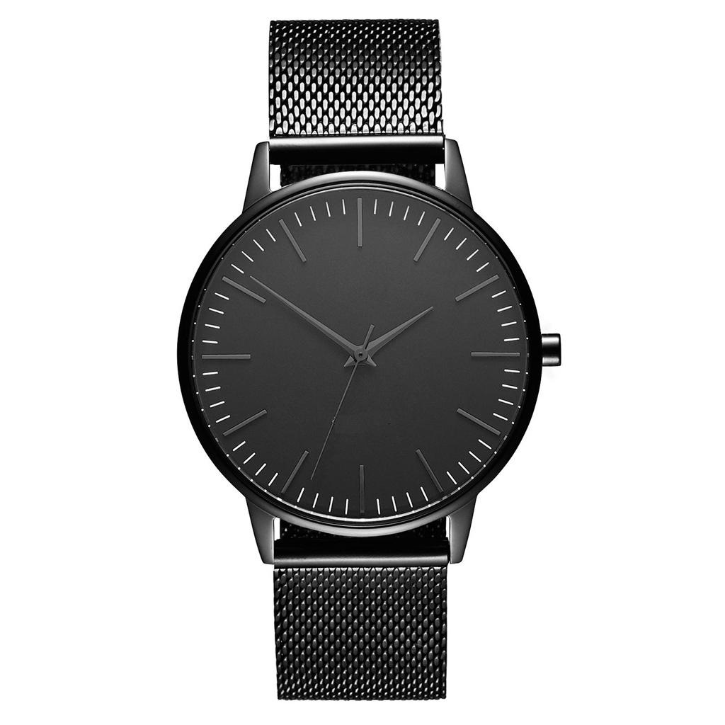 Trend Fashion Metal Mesh Belt Quartz Watch Mv Watch Business Leisure Ultra-Thin Watch Can Be Small Correction Label