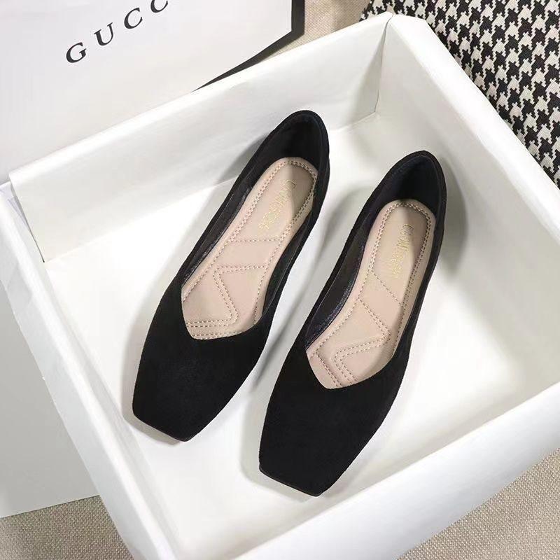 

Туфли дуду женские туфли женские весна новая обувь на плоской подошве с мелким вырезом универсальные женские туфли рабочая обувь на мягкой подошве одинарные туфли 42