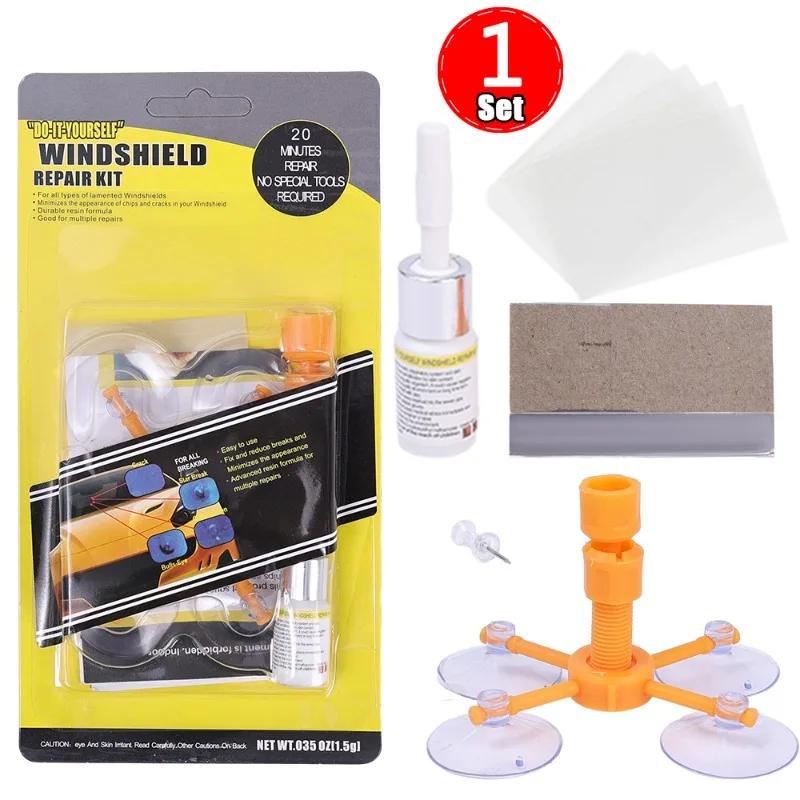 Windshield Repair Kit Car Cracked Glass Repairing Tools Household DIY Window Glass Nano Scratch Crack Repair Resin Glue