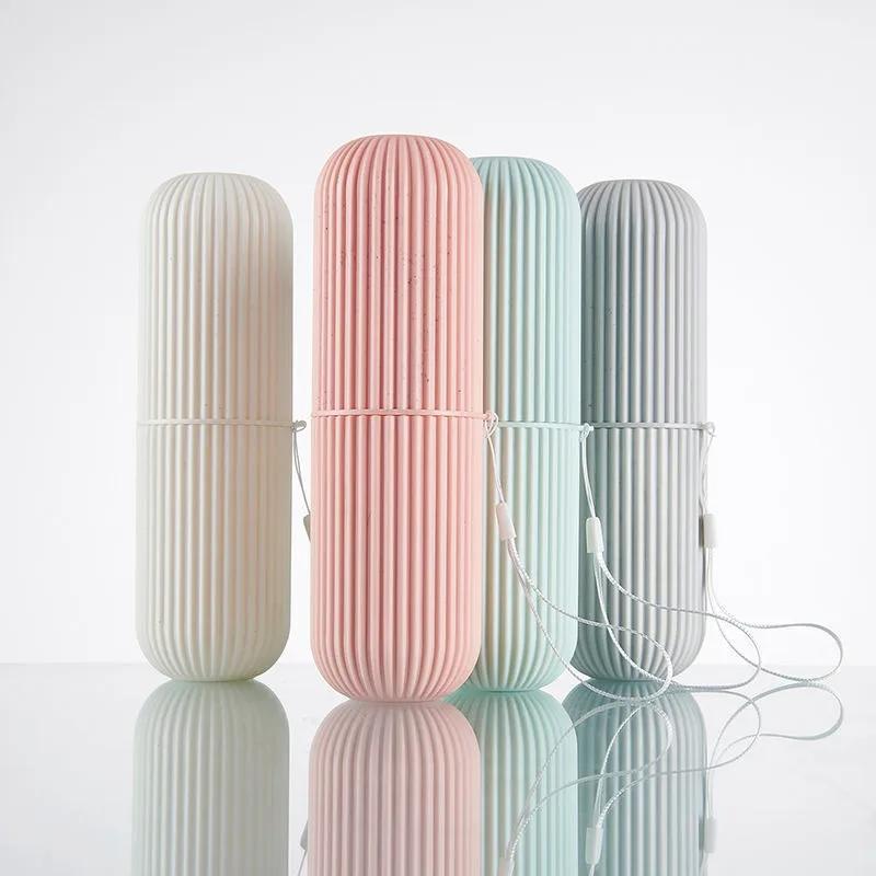 Travel Portable Toothbrush Toothpaste Holder Storage Case Box Organizer Household Storage Cup Outdoor Holder Bathroom Accessorie Decor