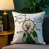 Funny Bbangbbangs Diary Pillow Case Plush Fabric Soft Double Sided Print Sofa Cushion Cover Throw Pillow Covers