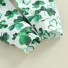 Toddler Girl Ireland Festival Outfits 6M 12M 18M 24M 3Y Letter Print Crew Neck Sweatshirts Shamrock Print Pants Headband 3Pcs Clothes Set