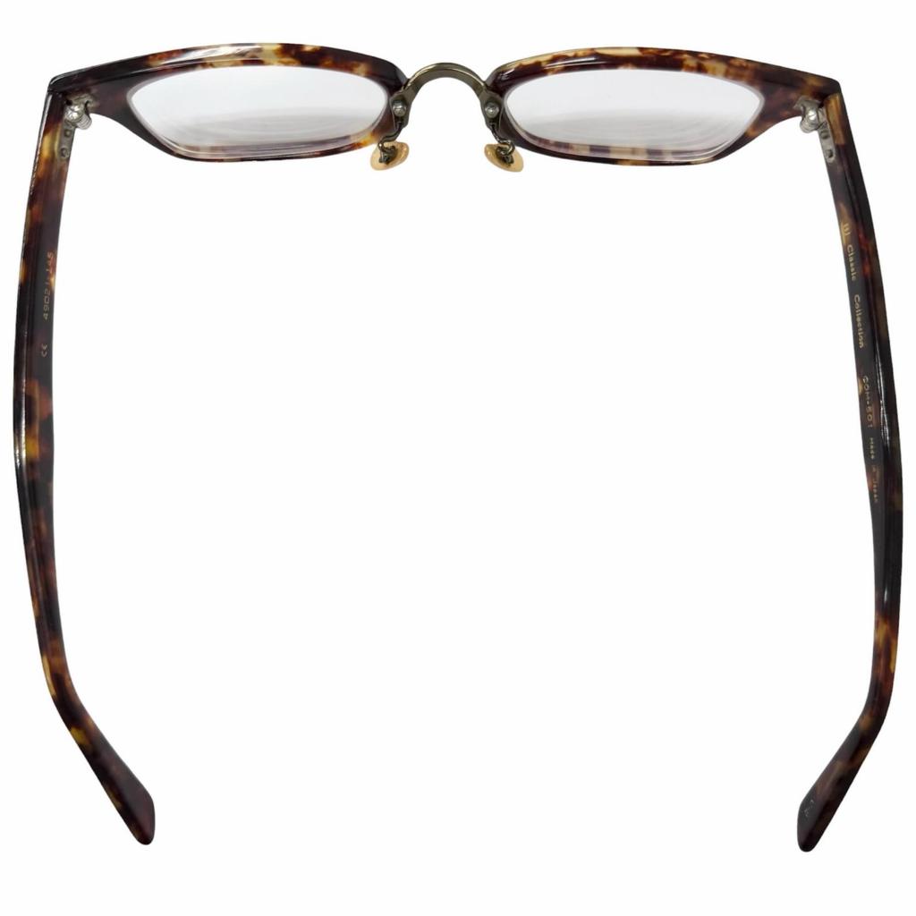 Very Good BJ CLASSIC COLLECTION Glasses Marble Pattern Clear brown Used