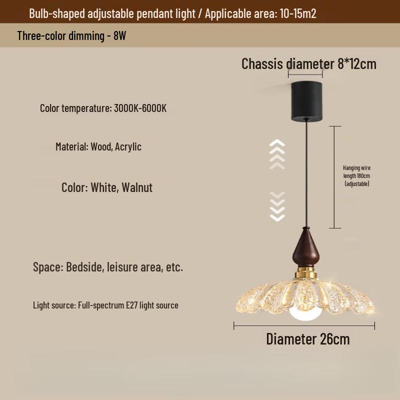 Oeny French Retro Adjustable Pendant Light