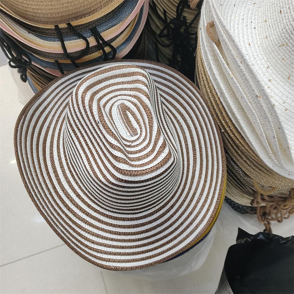 

Men s cowboy hat with wide brim western cowboy hat men and women outdoor summer sun hat five-pointed star tie-dye straw hat 56-58CM