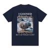 I Gooned But At What Cost Funny Pigeon Meme T-shirt Mens Women Clothing Fashion T-shirts Cotton Casual Short Sleeve Tee Shirts