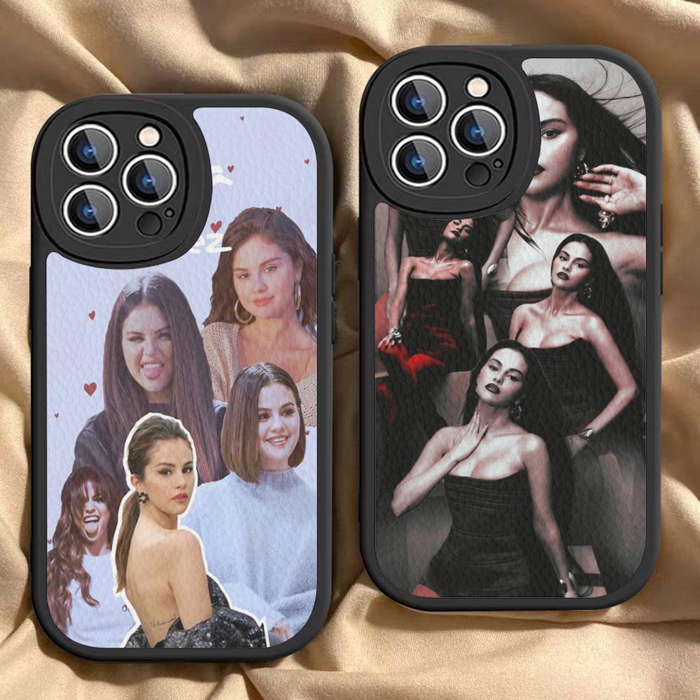 Selena Gomez Singer Phone Case For IPhone 16 15 14 13 12 11 Pro Max Plus 16E Soft Leather Cover