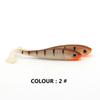 5PCS Silicone T-tail Soft Bait Artificial Biomimetic Fish Bait Swimbait Paddle Tail Swimbaits  Pike