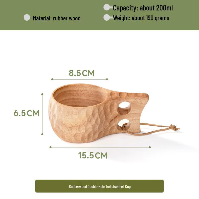 

Ru Han Wooden Tortoise Shell Beverage Cup Set (2-Pack)