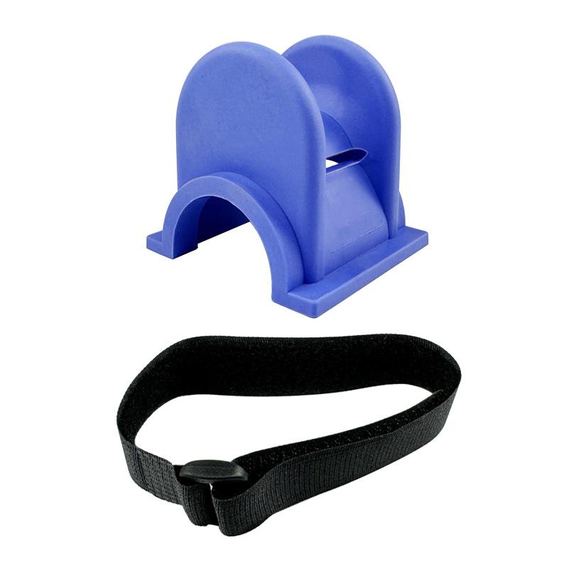 

1pc U-Shaped Fishing Rod Holders with Adjustable Straps & Non-Slip Rubber Grips Secure Boat Rail Mount for Saltwater/Freshwater Fishing Gear синий