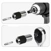 Thread 46.5*20.5mm Ratchet Wrench 2pcs Set 3 8 Inch Drive Adjustable Jaws Efficient Operation Heat-treated Steel