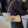 Bags Textured Bag Women's Bag 2025 Summer New Solid Color PU Underarm Bag Foreign Style Commuting Hand Bag
