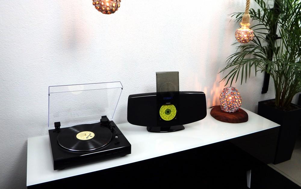 Set stereo / Mini torre digitale con giradischi THOMSON TT350 & MIC400, Thomson