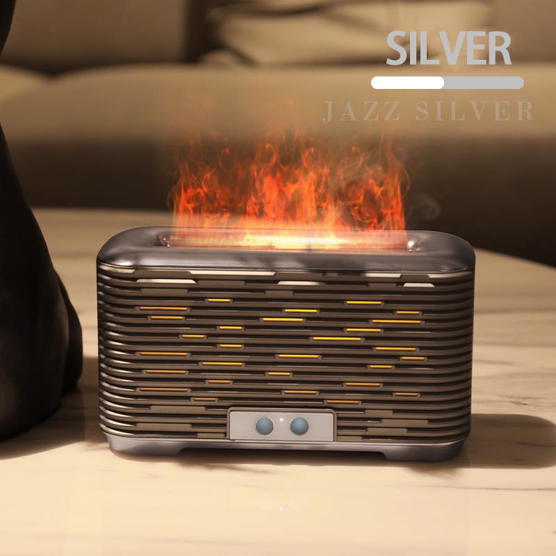 3D Ev Alev Difüzörü USB Parfüm Mini Yatak Odası Alev Nemlendirici Aroma Difüzörü Ultrasonik Hava Nemlendirici